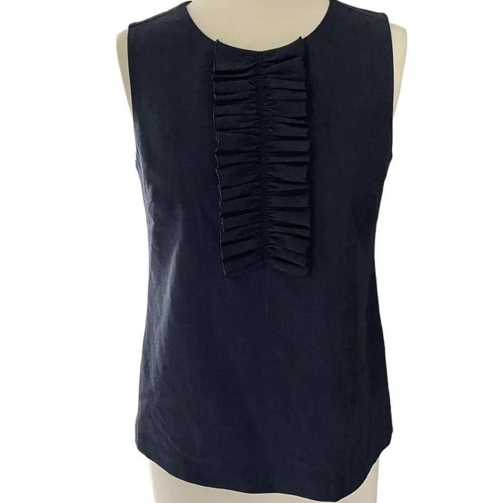 Banana Republic Wool Ruffle Tank Tops Size 2 - Picture 2 of 6